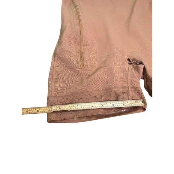 Shapewear Bodysuit With Zipper Front Closure & Adjustable Straps - L - Brown - Picture 10 of 14